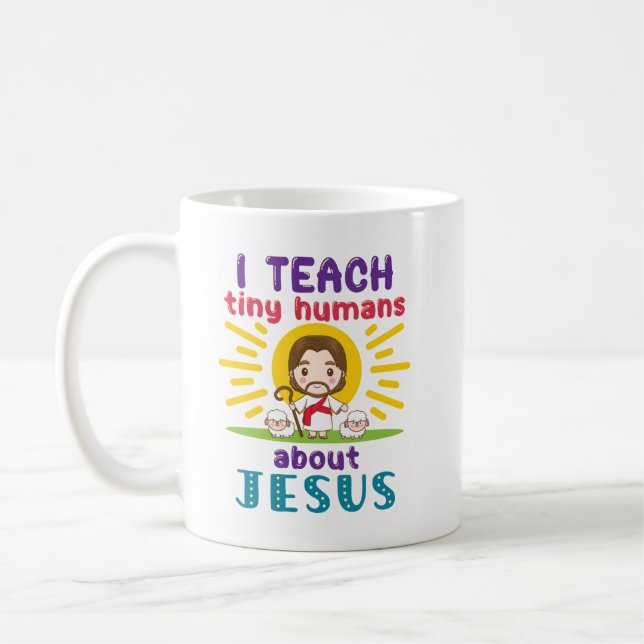 Mug J'Enseigne À Des Humains Minuscules Sur L'École Du (Gauche)