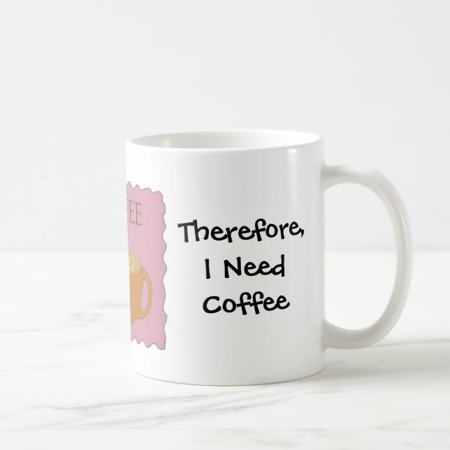 Mug J'Enseigne Le Design Humoristique Du Café En Disan (Droite)