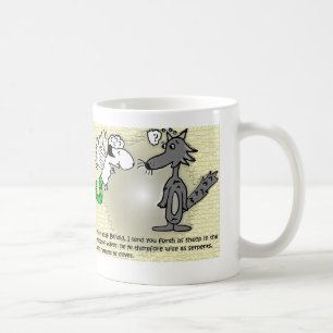 Mug J'envoie le votre en avant pendant que les moutons