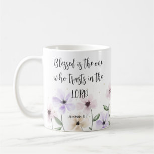Mug Jérémie 17:7 Confiance dans le Seigneur Écriture F