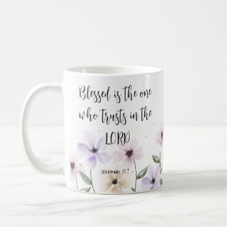 Mug Jérémie 17:7 Confiance dans le Seigneur Écriture F