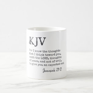 Mug Jérémie 29:11 Citation Bible KJV - Peut Être Custo
