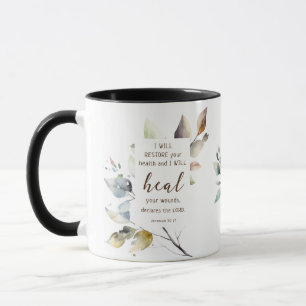Mug Jérémie 30 17 Je vais restaurer votre santé Bible