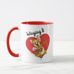Mug Jerry Mouse habillée en Valentine Cupide