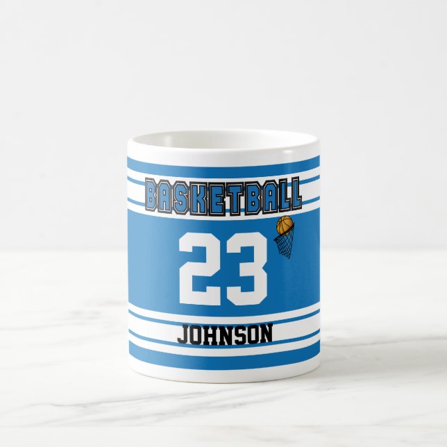 Mug Jersey Basket Bleu et Blanc (Centre)