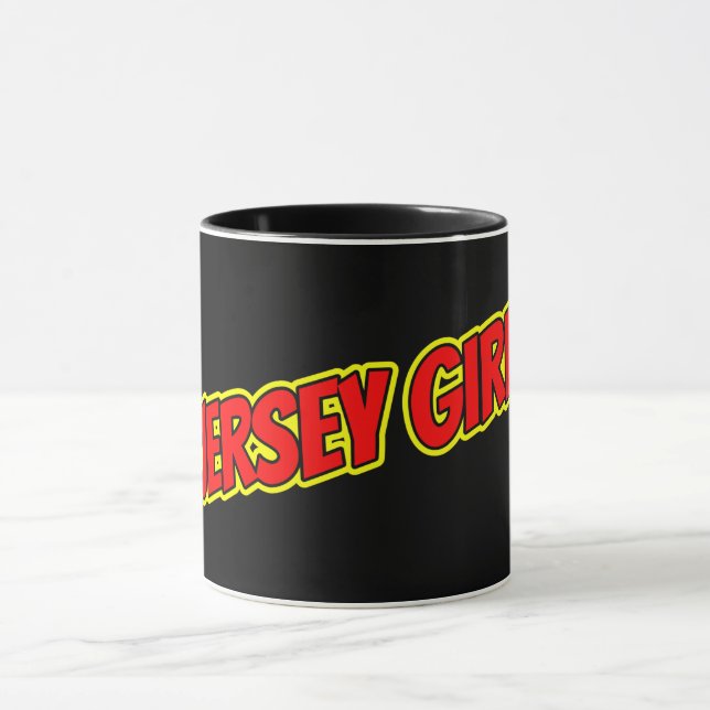 Mug Jersey de bande dessinée rouge et jaune (Centre)
