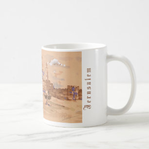 Mug Jérusalem David Vielle ville aquarelle peinture AR