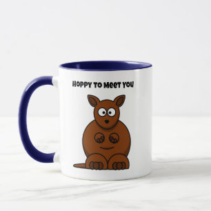 Mug J'espère vous rencontrer Kangaroo Drôle Cartoon