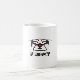 Mug J'espionne pour les pilotes de drones et les amour
