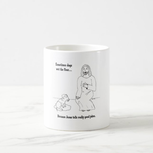 Mug Jésus aime des chiens (Centre)