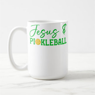 Mug Jesus And Pickleball Funny Christian Pickleball Pl