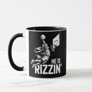 Mug Jésus Basketball Il Est Drôle Rizzin' Chrétien