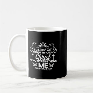 Mug Jésus Bible chrétienne Verse Philippiens 413 Fleur