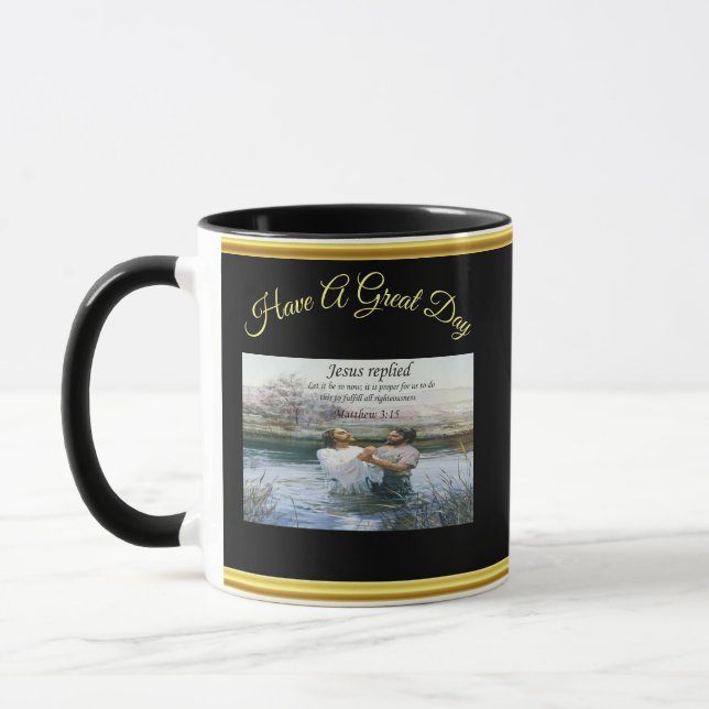 Mug Jésus Christ Baptême image deux (Gauche)