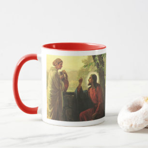 Mug Jésus-Christ et le Bon Samaritain au Puits