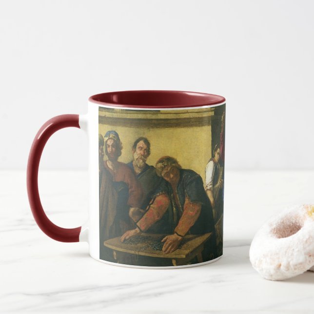 Mug Jésus Christ Nettoyage du Temple (Avec donut)