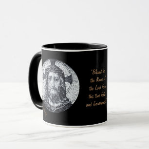 Mug Jésus Christ & Prière "Psaume 113:2 Béni" Café