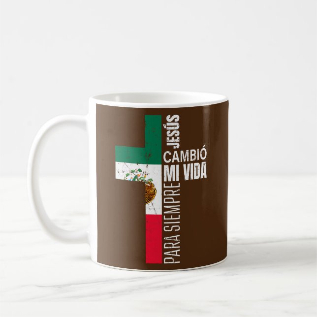 Mug Jésus Christian Espagnol Fête des pères religieuse (Gauche)