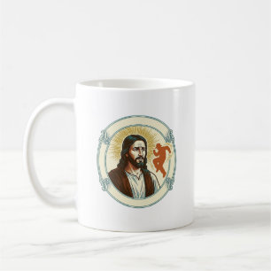 Mug Jésus confus tendance virale de danse silhouette v