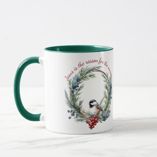 Mug JÉSUS EST LA RAISON DE LA SAISON Citation de Noël (Gauche)