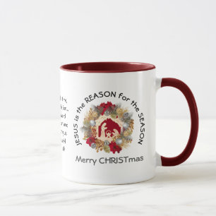 Mug JÉSUS EST LA RAISON DE Noël chrétien