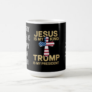 Mug Jésus Est Mon Roi, Trump Est Mon Président