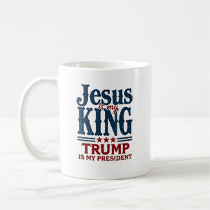 Mug Jésus est mon roi Trump est mon président