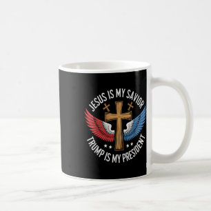 Mug Jésus Est Mon Sauveur Trump Est Mon Président 2024