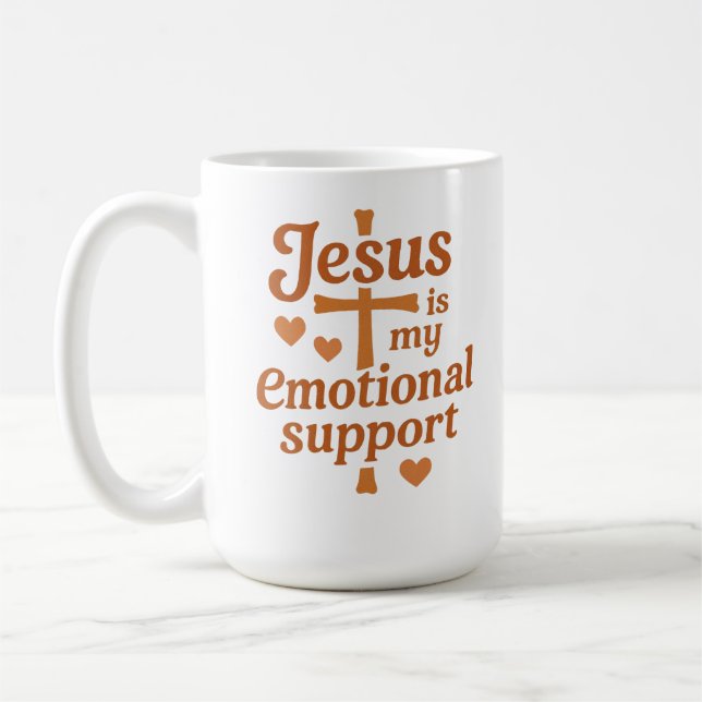 Mug Jésus est mon soutien émotionnel (Gauche)