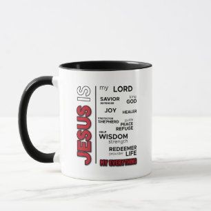 Mug Jésus est mon tout Word Cloud
