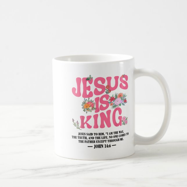 Mug Jésus Est Roi Nk Enfant Chrétien Dieu Sœur Fille (Droite)
