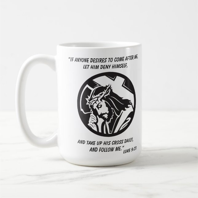 Mug Jésus et la Croix me suivent (Gauche)