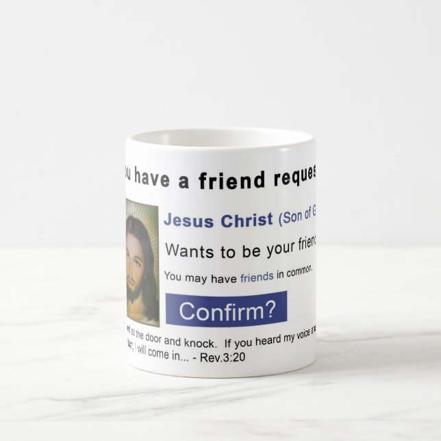 Mug jésus Facebook (Centre)