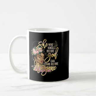 Mug Jésus Fille Noire Elle Qui S'Agenouille Devant Die