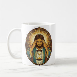 Mug Jésus impatient Chargement Sablier Internet Lent T