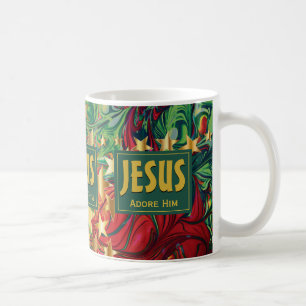 Mug JESUS Louer le culte Adore les étoiles Noël