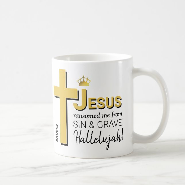 Mug JÉSUS moderne M'A RANSOMÉ Pâques chrétiennes (Droite)