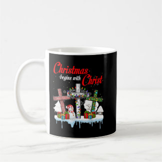 Mug Jésus Noël Commence Avec Christ Snowman Christi