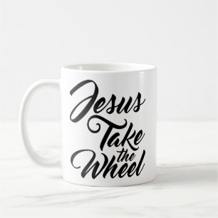 Mug Jésus prennent la roue