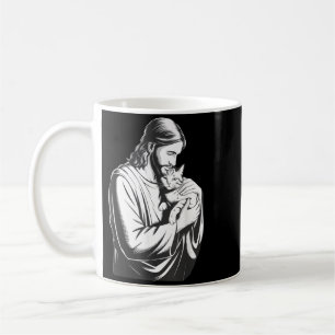 Mug Jésus serrant un raton laveur