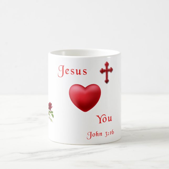 Mug jésus t'aime (Centre)