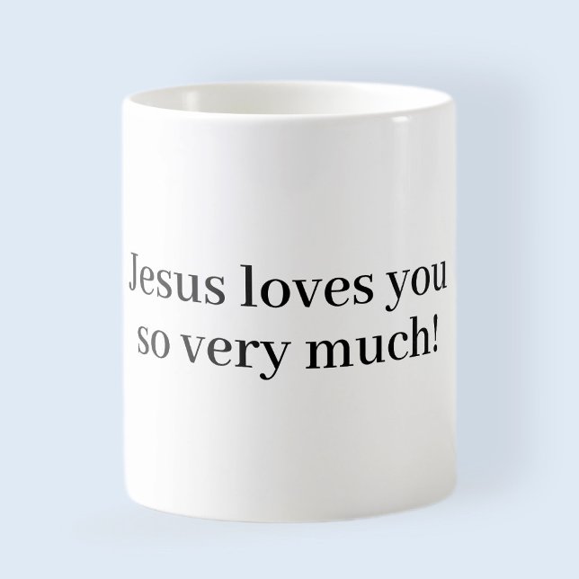 Mug Jésus t'aime tellement ! (Créateur téléchargé)