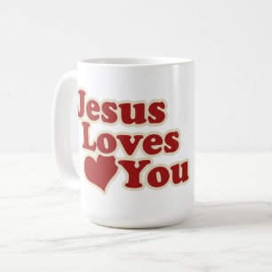 Mug Jésus vous aime pour les chrétiens