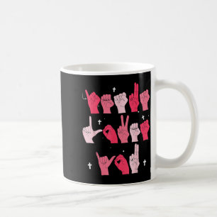 Mug Jésus vous aime Signe de langue des signes chréti