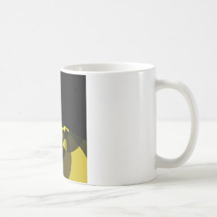 Mug Jet Black et Gold Vector Art Design graphique