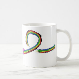 Mug Jet- d'arc-en-ciel de requin