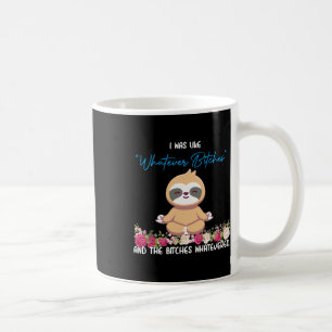 Mug J'étais Comme Tee Sloth Yoga Méditation Machine à 