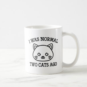 Mug J'Étais Normal Il Y A Deux Chats