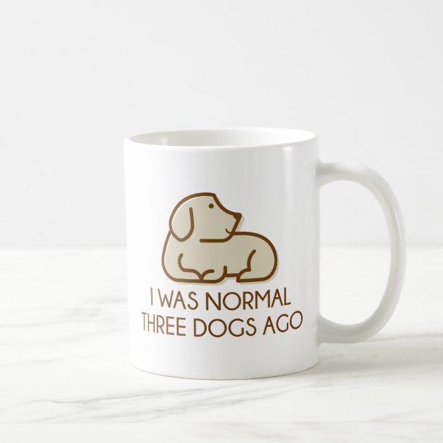 Mug J'étais normal il y a trois chiens (Droite)