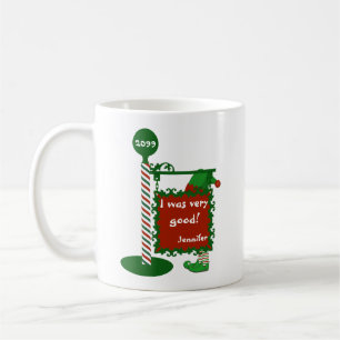 Mug "J'étais très bon" ou "coquin" Père Noël Chris